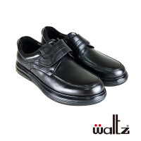 Waltz 寬楦 氣墊鞋 魔鬼氈皮鞋 紳士鞋 樂福鞋(4W514090-02 華爾滋皮鞋)