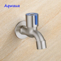 Aqwaua Bibcock SUS304 Stainless Steel Faucet Angle Valve Water Valve Stop Valve Control Bathroom Accessories