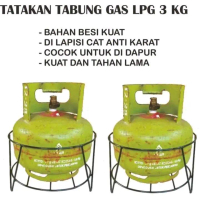 Rak Tatakan Gas 3kg Berbahan Besi Kuat Dilapisi Cat Anti Karat Cocok Untuk Dapur Kuat Dan Tahan Lama