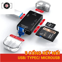 Đầu đọc thẻ nhớ 3.0 cổng USB/ Mini USB/ TypeC OTG cho máy tính, điện thoại, thẻ nhớ USB/ SD/ MICRO S