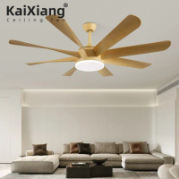 KaiXiang® 60 Inch Supersized DC Motor 50W Ceiling Fans Lamp Supermarket Gym Engineering Remote Control Silent Ceiling Fan 220V