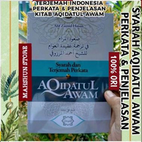 ORIGINAL Terjemah Kitab AQIDATUL AWAM Makna Perkata + Syarah Penjelasan, Shu'udul Marom, nadzom nado