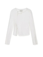 เสื้อ Snap Detail Slim Top