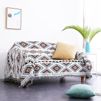 北歐風頭等艙沙發套全蓋雙面使用多功能沙發毯蓋毯床尾裝飾搭毯