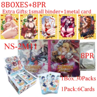 8Boxes New NS-2M11 Goddess Story Collection With Metal Cards Astringent Girl Swimsuit Bikini Rare Doujin Toy Hobbies Child Gifts