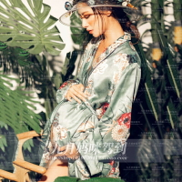 377孕婦照服裝出租賃和風油畫性感影樓私房寫真主題攝影睡衣開衫