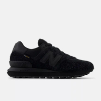 【NEW BALANCE】574L 復古鞋 男鞋 女鞋 情侶鞋 休閒鞋 運動鞋 全黑 麂皮 增高 厚底 D楦 NB(U574LGMT)