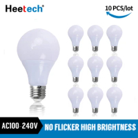 10pcs/lot E27 LED Blub Lamps 3W 6W 9W 12W 15W 18W 21W Bombillas AC 110V 220V 240V Lampada LED Spotlight Light Cold/Warm White