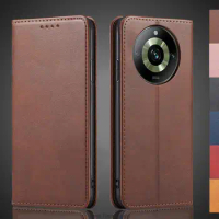 Magnetic attraction Leather Case for OPPO Realme 11 Pro / Realme 11 Pro+ Holster Flip Cover Case Wallet Phone Bags Fundas Coque