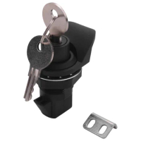 1 Set Locking Push Button Latch for Marine Boat Radio Box, Tool Box, Electronic Box, Motorcycle Glove Box Lock.