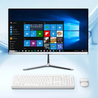 Custom Business All-In-One Computers Core i3 i5 i7 4000M AIO PC 21.5 23.8 Inch LCD Desktop Computer All In One PC With DDR4