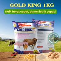 [1KG] Penggemuk Ternak Organik Gold King USA 7 Hari Gemuk Cepat, Babi Bahu Lebar, Daging Padat & Pan