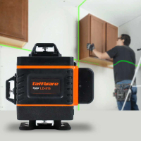 [COD] Alat Ukur Digital Mesin Self Leveling 16 Line Laser 4D Vertikal Horisontal Dengan Remote Water