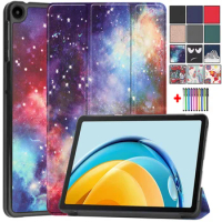 Painted Flip Protective Shell For Matepad SE 10.4 Case AGS5-L09/W09 PU Leather Tablet For Huawei Matepad SE Cover 10.4 inch