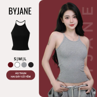 [COD](MỎ BÁN) Áo 2 Dây Cổ Yếm BYJANE Co Dãn 4 Chiều -113