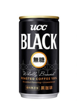 日本 UCC 無糖咖啡飲料185g 箱購/30入