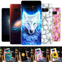 Silicone Case For Samsung Galaxy Note 8 Note8 SM-N950F 6.3" Cases Cute TPU Cover Phone Case For Samsung Note 8 Back Cover