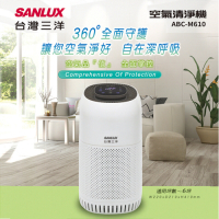 SANLUX台灣三洋  6坪 HEPA濾網空氣清淨機 ABC-M610
