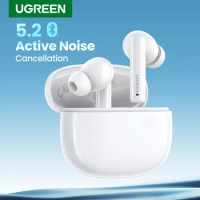 UGREEN HiTune T3 TWS Wireless Earbuds Active Noise Cancelling, Bluetooth 5.2 Earphones, ANC Transparency Mode