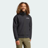 【adidas 愛迪達】TERREX MULTI SOFTSHELL 連帽外套 防風 男 IX1490