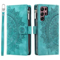 Embossing Protective Case For SONY XPERIA 10 V Calf Skin Plaid Anime Leather Floral Book Cover FOR XPERIA 5 V 1 VI 10 III Case
