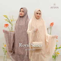 Mukena Premium Royal AFSHA Silk With Exclusive Pouch