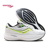 Original Saucony victory 21 Sport Running Shoes Breathable Anti Slip Cushioning Road Shoes Men Sport Shoes Outdoor Sneaker Women
