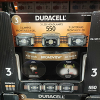 好市多 Duracell LED 頭燈 3入組