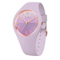【Ice Watch】地平線漸層系列 超薄矽膠錶帶 40mm 3H-粉紫色