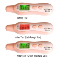 Precise Detector LCD Digital Skin Oil Moisture Tester for Face Skin Care with Bio-technology Sensor Lady Beauty Tool Spa Monitor