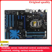 For P7P55 LX Motherboard LGA 1156 DDR3 16GB For Intel P55 P7P55 Desktop Mainboard SATA II PCI-E X16 Used AMI BIOS