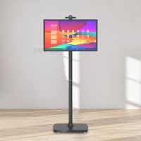 Mobile Smart TV LCD Display Monitor Touch Screen 27 Inch 32 Inch Android Tablet Movable Rechargeable Floor Standing