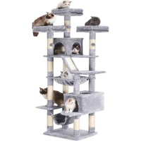 Cat Tree, 73 inches Tall Cat Tower for Large Cats 20 lbs Heavy Duty for Indoor Cats,Big Cat Furniture Condo