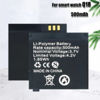 4-20PCS Q18 Smart Watch 2 Pieces 3.7V Rechargeable Li-ion Polymer Batteries 500mA Lithium Li-po Battery Smartwatch Replace