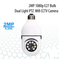 V360 pro กล้องวงจรปิดไร้สาย HD 2MP 1080p E27 Bulb Type Dual Light Night Vision PTZ Wifi คําแนะนําผลิ