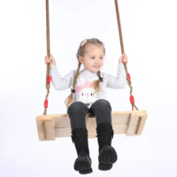 Indoor and outdoor large pine wood good quality's plank swing