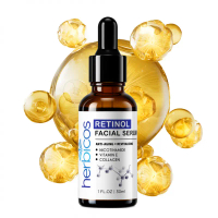 HERBICOS RETINOL FACIAL SERUM 30ML WITH RETINOL BOOSTS COLLAGEN REDUCES FINE LINES SMOOTHENS SKIN An