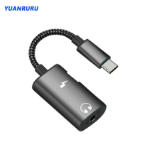 Type C Adapter USB C to 3.5mm Jack Audio Charger Splitter Headphone Connector Adapter For Huawei Mate 40 Pro Xiaomi Samsung