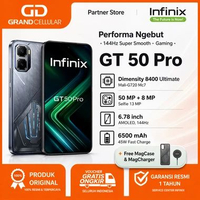 Infinix GT 50 Pro 5G 12/512GB – HP Gaming Kencang, 1.5K AMOLED 144Hz + Liquid Cooling 12/256GB Black
