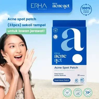 ERHA Acneact Acne Spot Patch Stiker Jerawat 33 Patches | Salicylic Acid | Cica | Ultra Thin 1 Pack