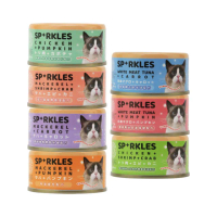 【超級SPARKLES SP】無膠貓咪主食罐70g*24罐/箱(貓主食罐、貓罐)