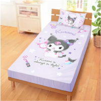 【Kuromi 酷洛米】妝酷女孩 - 床單 - Sanrio 三麗鷗 |台灣製造 台灣直送 單人床單