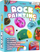 Rock Painting Kit For Kids - Arts And Crafts For Girls & Boys Ages 6-12 - Easter Craft Kits Art Set