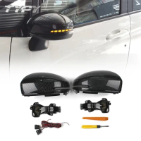 Outside Rearview Mirrors with LED Dynamic Flowing Turn Signals Light Signal For Honda CITY XRV VEZEL Fit Accord