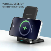 15W Qi Wireless Charger Fold Stand Pad Fast Charging for Qucik Charge for Vivo X Fold/X Note/X80 Pro