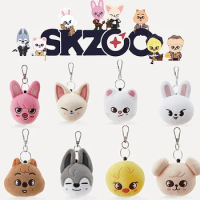 Skzoo Plush Keychain Cartoon Plush Doll Plushie Toy Cute Animal Bag Pendant Decoration Stuffed Animals Fans Collection Gifts