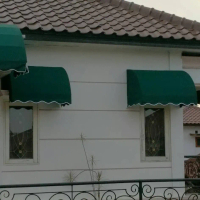 canopy awning/kanopi tampias jendela rangka  Besi hollow galvanis