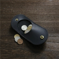 Dompet Koin Minimalis Kulit Asli Premium - Dompet Koin Kulit Sapi Asli - Dompet Kulit