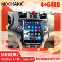 Android10 For Toyota Highlander Car GPS Navigation Auto Stereo Multimedia Radio Video DVD Player Headunit Carplay DSP