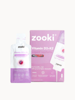 Zooki Liposomal Vitamin D3 + K2 3,000iu, Mixed Berry Flavour - 14x10ml Liquid Sachets
